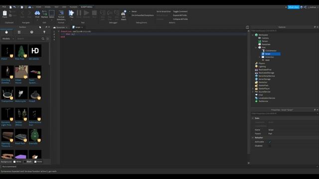 Click Part To Open GUI ROBLOX Studio 2021 смотреть онлайн