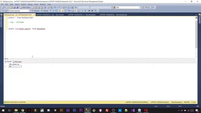 Uygulamalı Sorgularla SQL Eğitimi-11 Avg Kullanımı смотреть онлайн