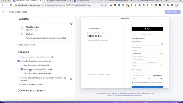 Cómo cobrar a clientes con Stripe: Pago único o por suscripción смотреть онлайн