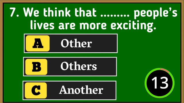 Other vs Another Quiz. English Grammar Test-7. Grammar Quiz. Learn Better English. смотреть онлайн