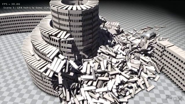 PhysX GPU Rigid Body simulation смотреть онлайн