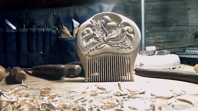 Создание деревянного гребня вручную. Как это сделано? Wooden comb making with handtools (Часть 3) смотреть онлайн