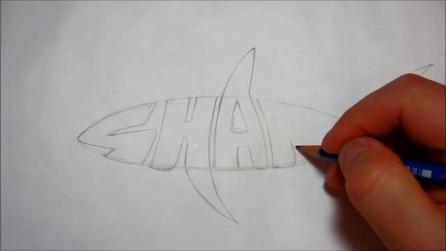 EASY How To Draw Shark Letter Font смотреть онлайн