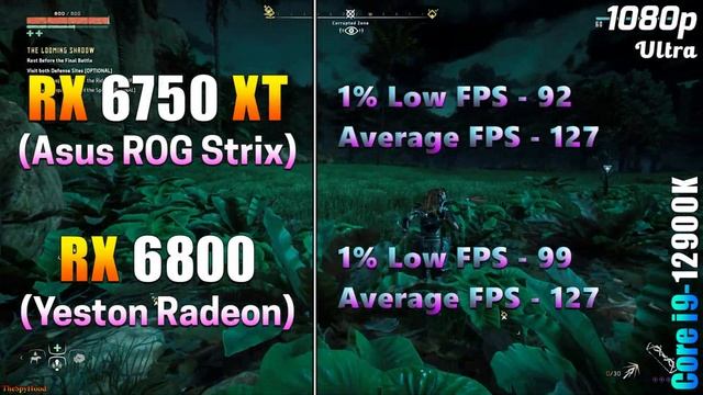 Expensive RX 6750 XT 12GB (Asus ROG Strix) vs Cheap RX 6800 16GB (Yeston Radeon) | PC Gaming Tested смотреть онлайн