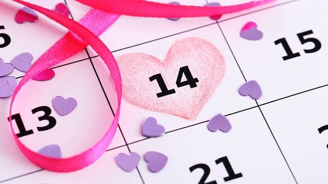 С днем Всех Влюбленных видео открытка 14 Февраля день Валентинакрасивое поздравление