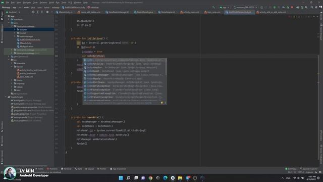 UPDATE - Note App with Realm Database Android Studio PART 4 смотреть онлайн
