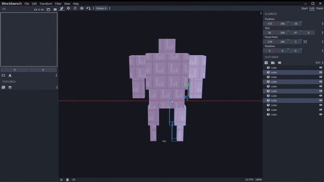 How to Mirror (flip) a model in Blockbench смотреть онлайн