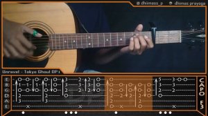 Unravel - Tokyo Ghoul OP1 [Full Version] - Cover Fingerstyle | Tab Tutorial