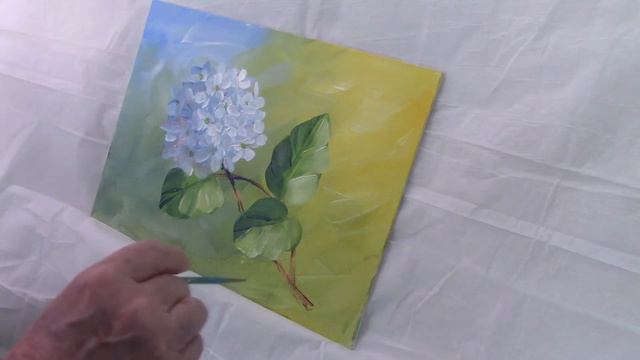 Easy Hydrangea For Beginner Artist  Simple And Fun To Do