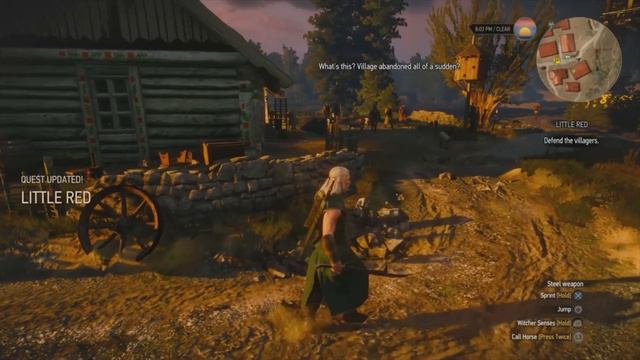 Geralt lets bandits kill a man (The Witcher 3) смотреть онлайн
