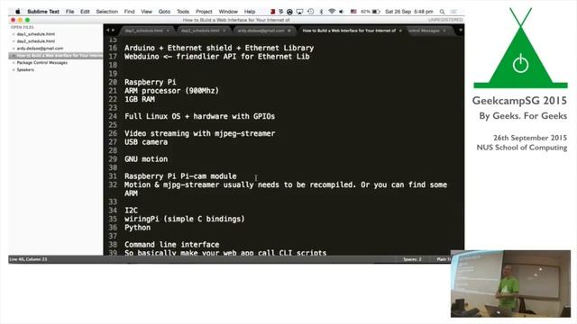 How to Build a Web Interface for Your Internet of Things Project by Michael Cheng смотреть онлайн