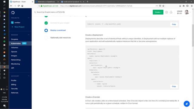 Setting up Kubernetes Cluster on DigitalOcean смотреть онлайн