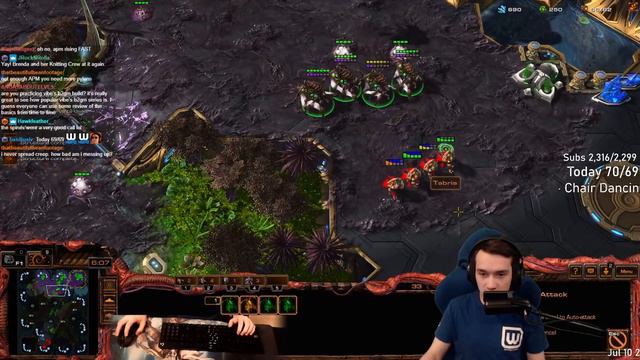 Starcraft 2 Low APM & MOUSE ONLY CHALLENGE! ZERG смотреть онлайн