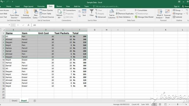 Part:10 Microsoft Excel 2016 Tutorial Group and Ungroup Data in Urdu/Hindi смотреть онлайн