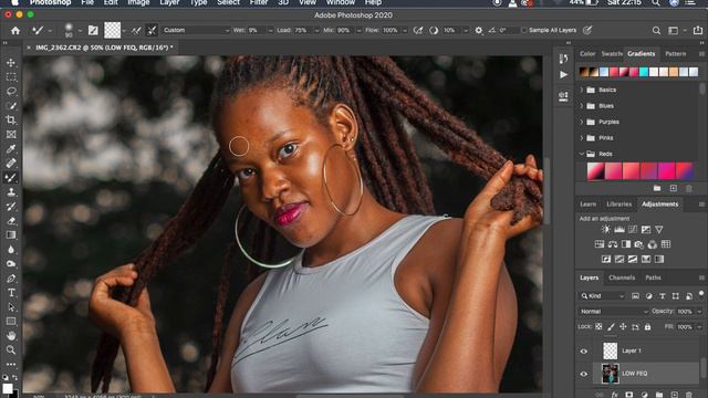 How To Retouch Outdoor Images In Photoshop | Skin Retouching & Color Grading Tutorial смотреть онлайн