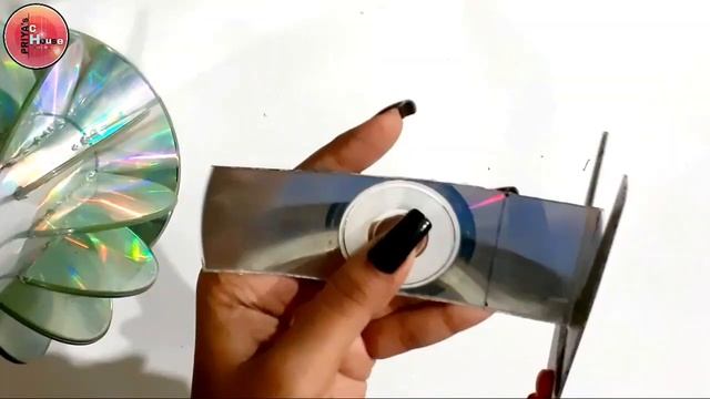 Beautiful Flower Vase Out Of Waste CD | Old CD Craft Ideas | Best Out Of Waste | Reused Old CD Craf смотреть онлайн