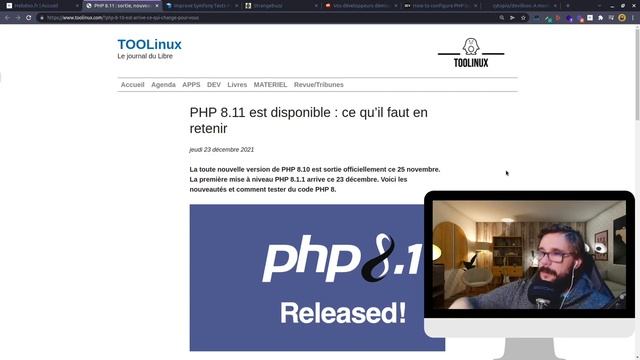[Hebdoo de la semaine] Constantes PHP, Git Explorer, PHP 8.1.1, Tests Symfony, Logs avec Docker ...