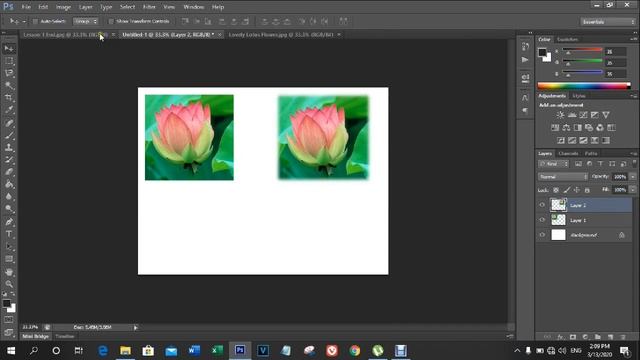 Level 1: Lesson 2 - Learn how to use rectangular marquee tool in adobe Photoshop смотреть онлайн