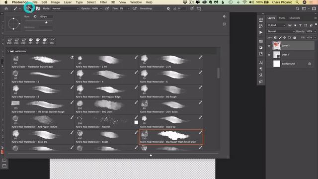 How to Create a Watercolor Design in Photoshop смотреть онлайн