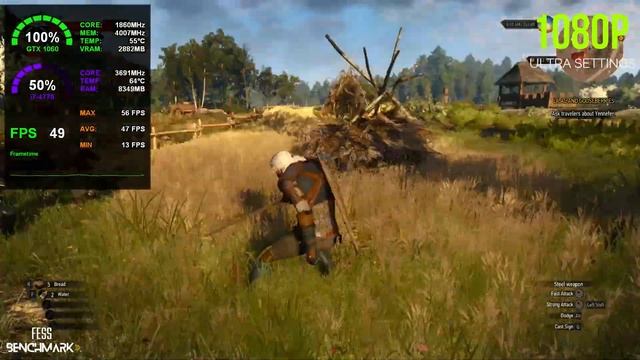 The Witcher 3 Next Gen - GTX 1060 + i7 4770 | FPS Test смотреть онлайн