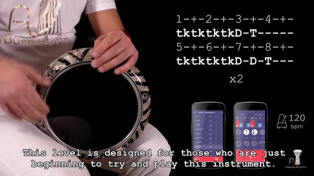 How to play Darbuka. Level 1 (beginners) | Doumbek Derbake Tabla смотреть онлайн