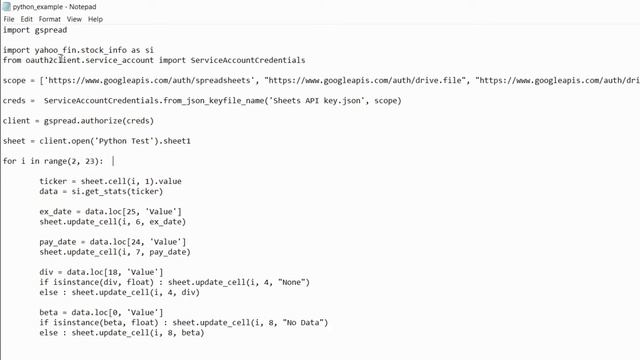 How I Use Python to Import Stock Data into Google Sheets | Gspread and Yahoo_fin Packages смотреть онлайн