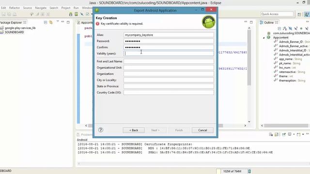 Create Keystore Android Eclipse смотреть онлайн