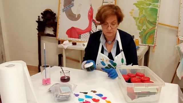 Как развести порошковые краски для батика #батик #росписьшелка #холодныйбатик #батикмк #мастеркласс