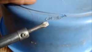 Ремонт пластмассового тазика