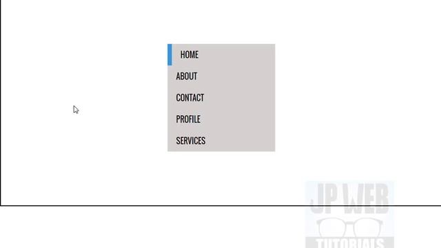 How To Create Vertical Sidebar Menu With Hover Effect Using HTML And CSS Only