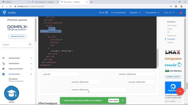 #10 Vue.js & Express.js - Créer un Composant Vue.js et Intégration des Composant Vuetify смотреть онлайн