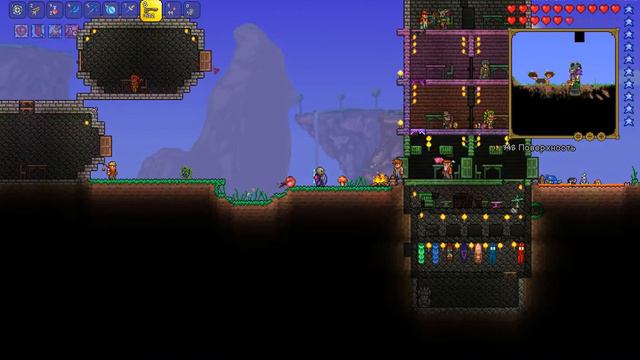 выживание в Terraria 29 часть ( сундук мимик )