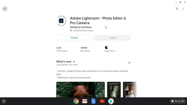 Google Play - install Adobe Lightroom & Photoshop for Chromebook смотреть онлайн