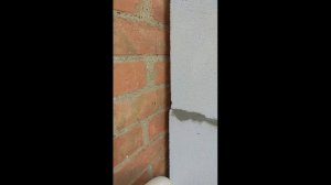 Заделка деформационного шва (щели) Вилатермом между строениями.