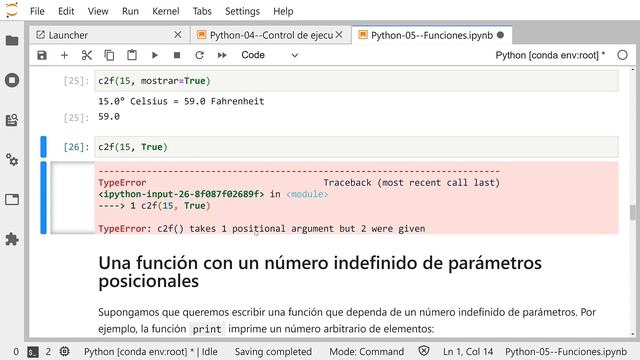 Definiendo funciones en Python смотреть онлайн