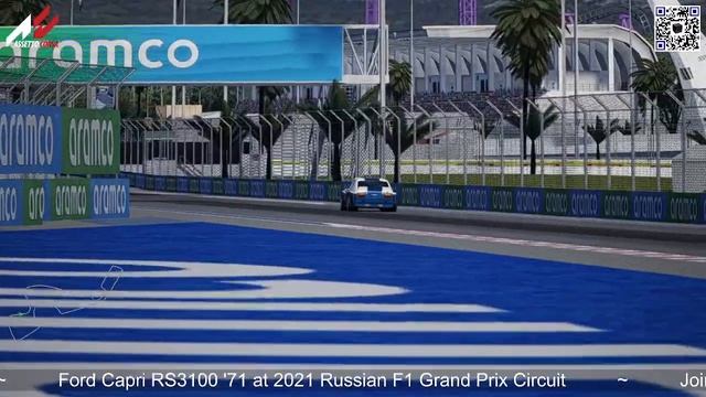 Ford Capri RS3100 '71 at 2021 Russian F1 Grand Prix Circuit смотреть онлайн