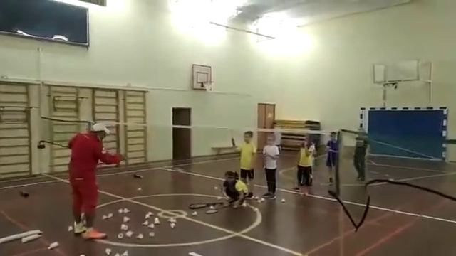 Тренировочная часть по бадминтону - 1 смотреть онлайн