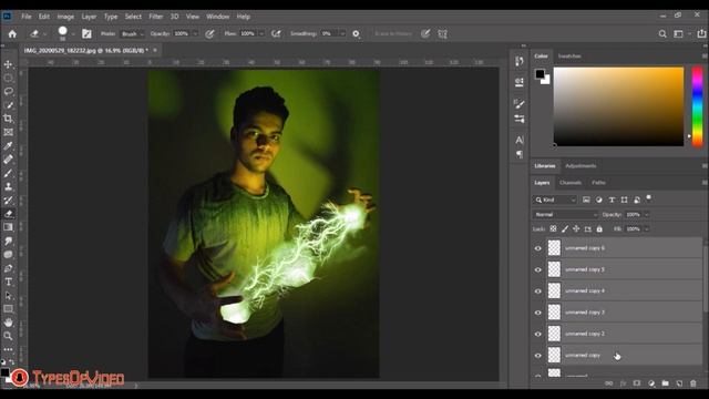 Electric Super Power / Thunder photo editing in Photoshop | Photoshop Tutorial 2020 смотреть онлайн