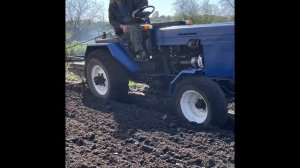 Трактор Т-25 самодельный, пахота с передним мостом