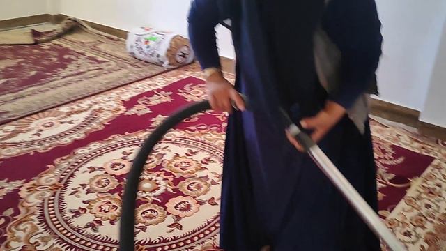 Hard Nomadic Life: Nomadic Woman's Hard Work In A House To Earn Money.