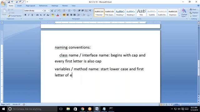 JAVA 2 Naming conventions of Identifiers смотреть онлайн