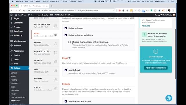 WordPress Performance WP Rocket Media file settings Part 4 смотреть онлайн