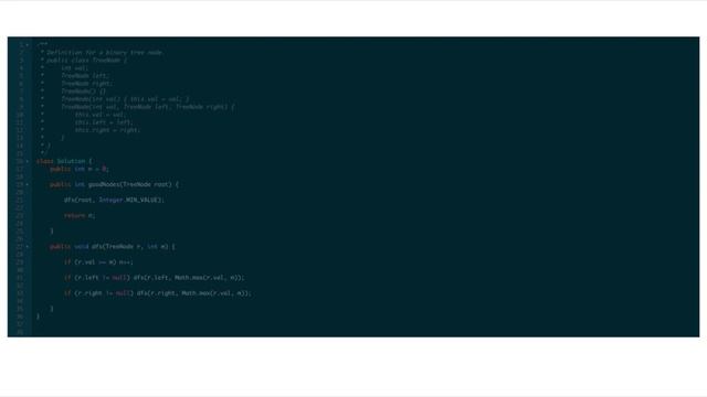 Count Good Nodes in Binary Tree - LeetCode 1448 - Java Solution смотреть онлайн