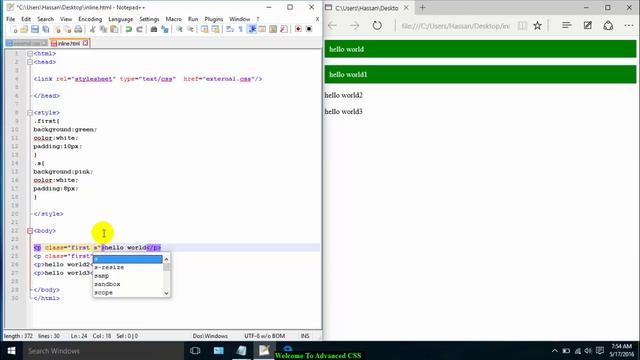 3 CSS Classes and Id's in Urdu and hindi смотреть онлайн