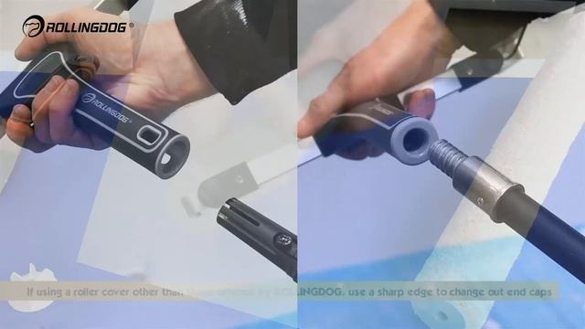 Набор малярный с большим валиком 7 предметов - Профессиональный малярный инструмент ROLLINGDOG® смотреть онлайн