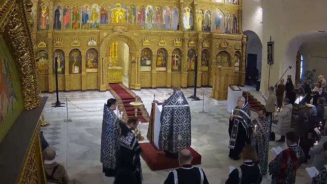 13.04.2023 Служба Страстей Христовых ("12 Евангелий") в Феодоровском соборе смотреть онлайн