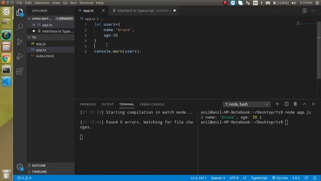 Typescript tutorial for beginners #9 Interface смотреть онлайн
