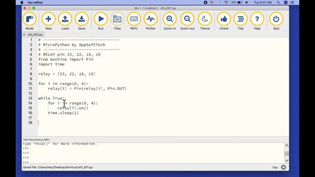 MicroPython and Relay 4 CH смотреть онлайн