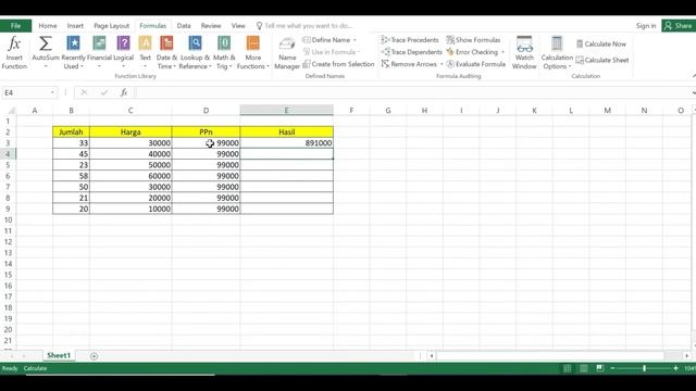 Rumus MS Excel tidak Otomatis Ketika Di Tarik ke Bawah смотреть онлайн