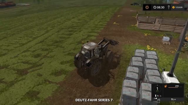 Farming Simulator 2017 - Goldcrest Valley - Ep:1 Grass Cutting & Bailing using the QuadPro Pac V смотреть онлайн